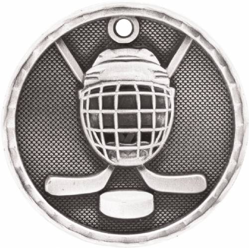 2" Hockey 3-D Award Medal #3