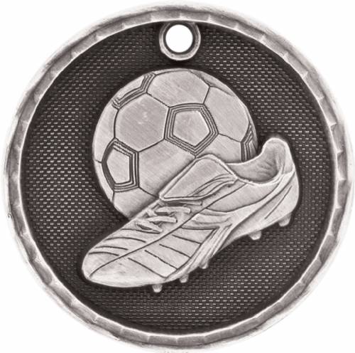 2" Soccer 3-D Award Medal #3