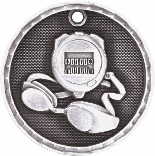 2" Swimming 3-D Award Medal #3
