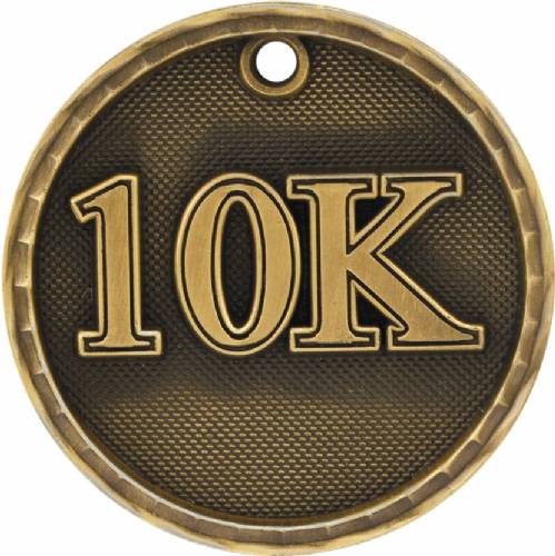 2" 10K 3-D Award Medal #2