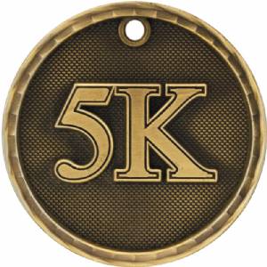 2" 5K 3-D Award Medal #2