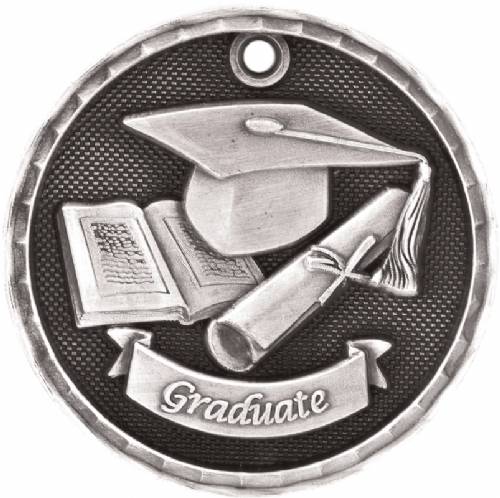 2" Graduate 3-D Award Medal #3