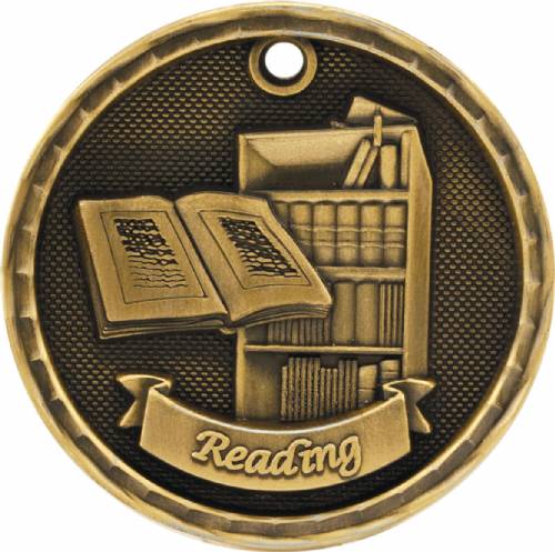 2" Reading 3-D Award Medal #2