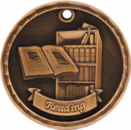 2" Reading 3-D Award Medal #4