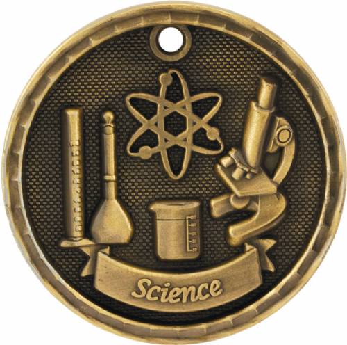2" Science 3-D Award Medal #2