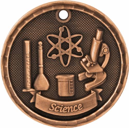 2" Science 3-D Award Medal #4