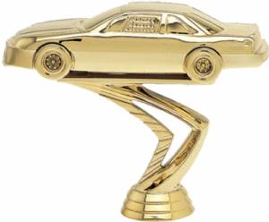 4" Stock Car Gold Trophy Figure