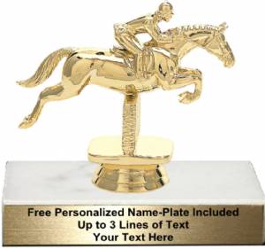 4 1/4" Jumping Horse Trophy Kit