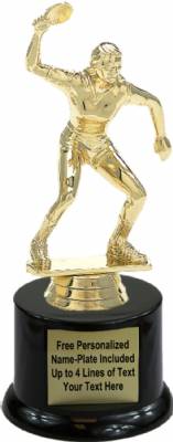 6 1/2" Female Table Tennis / Ping Pong Trophy Kit with Pedestal Base