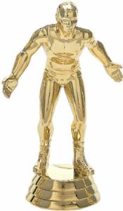 4" Wrestler Male Gold Trophy Figure