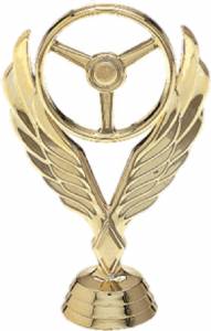 4 3/4" Winged Wheel Gold Trophy Figure
