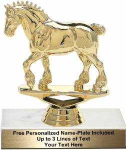 4 3/4" Draft Horse Trophy Kit