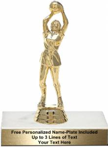 5 1/4" Netball with Skirt Female Trophy Kit