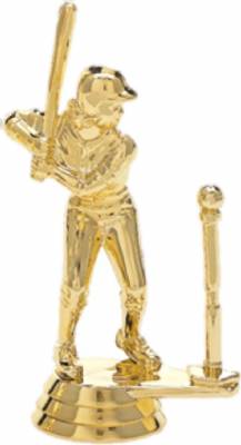 3 3/4" T-Ball Batter Female Gold Trophy Figure