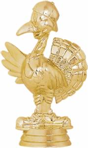 4" Comic Turkey Gold Trophy Figure