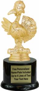 6" Comic Turkey Trophy Kit with Pedestal Base