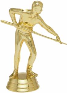 4" Pool Shooter Male Gold Trophy Figure