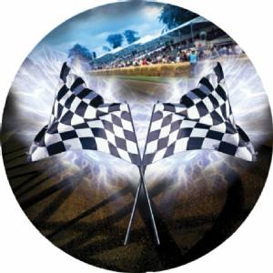 Racing Flag 3D Graphic 2" Insert