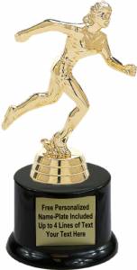 6" Track Female Trophy Kit with Pedestal Base