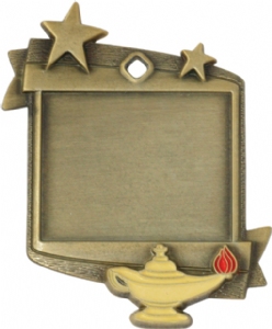 Frame Award Medal - Lamp of Knowledge