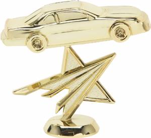 4" Stock Car Star Gold Trophy Figure