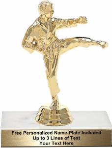 5" Karate Male Trophy Kit