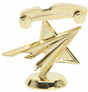 3" Pinewood Derby Star Gold Trophy Figure