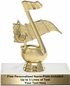 5" Music Note Trophy Kit