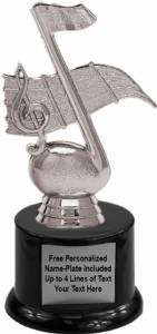 6 1/4" Music Note Trophy Kit with Pedestal Base