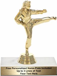 5" Karate Female Trophy Kit