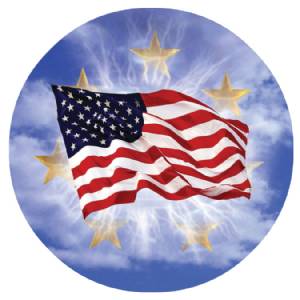 USA Flag 3D Graphic 2" Insert