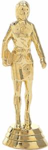 4" Saleswoman Gold Trophy Figure