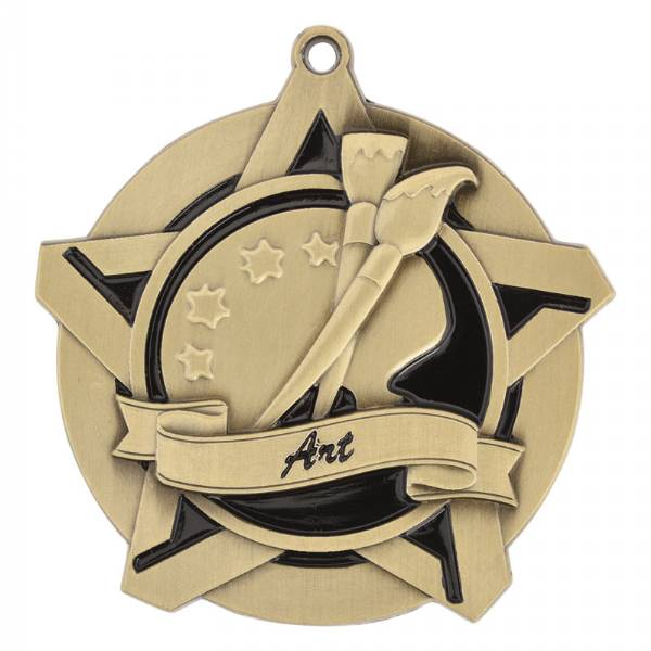 2 1/4" Super Star Series Art Medal #2