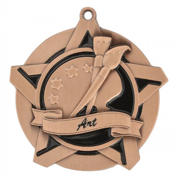 2 1/4" Super Star Series Art Medal #4