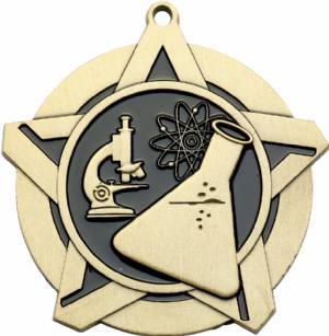 2 1/4" Super Star Series Science Award Medal #2