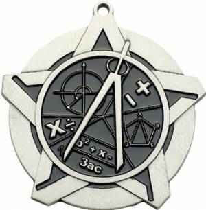 2 1/4" Super Star Series Math Award Medal #3