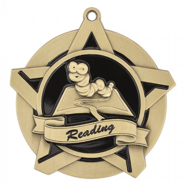 2 1/4" Super Star Series Reading Medal #2