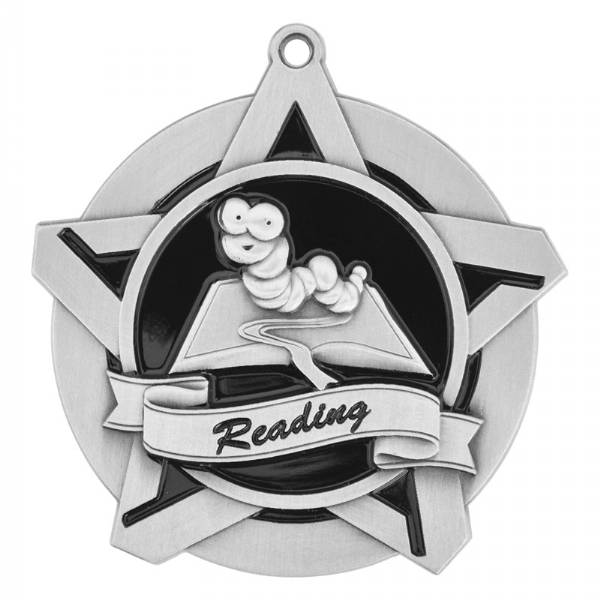2 1/4" Super Star Series Reading Medal #3