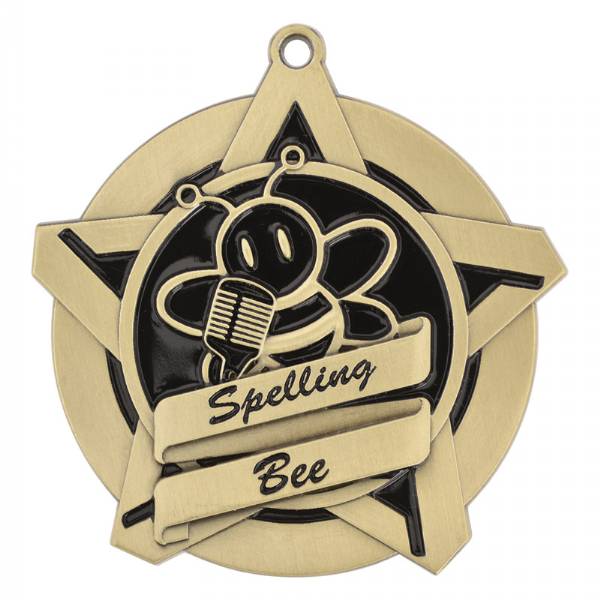 2 1/4" Super Star Series Spelling Bee Medal #2