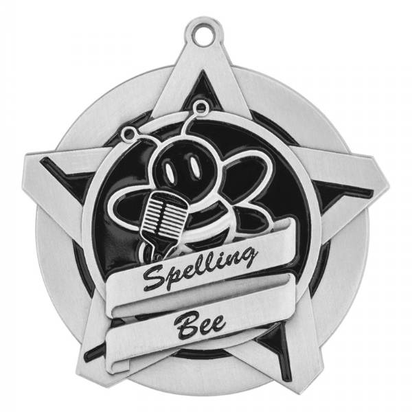 2 1/4" Super Star Series Spelling Bee Medal #3