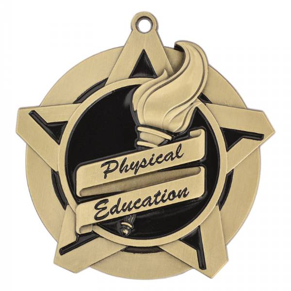 2 1/4" Super Star Series Physical Education Medal #2