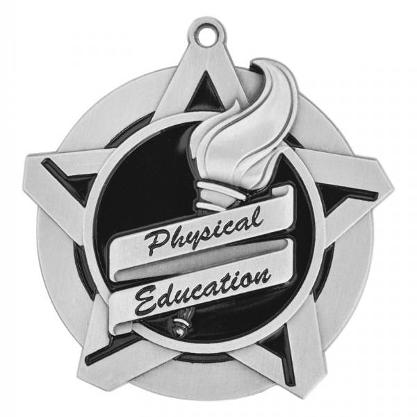 2 1/4" Super Star Series Physical Education Medal #3