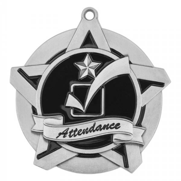 2 1/4" Super Star Series Attendance Medal #3