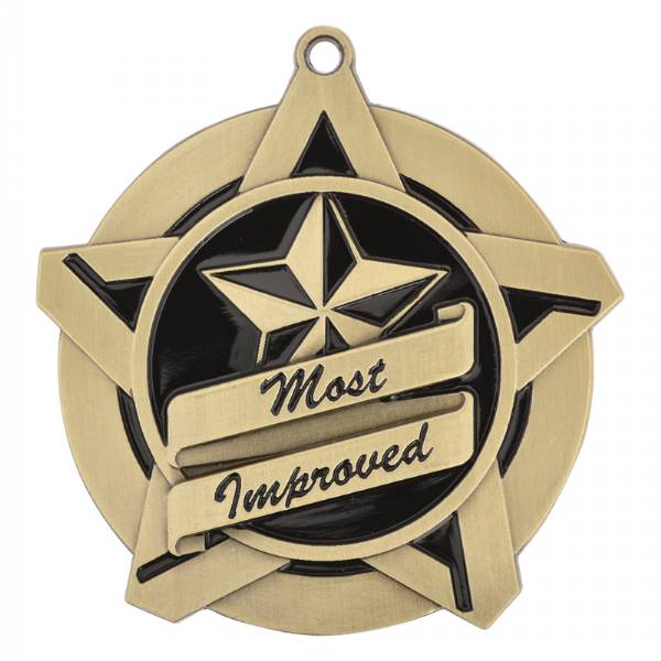 2 1/4" Super Star Series Most Improved Medal