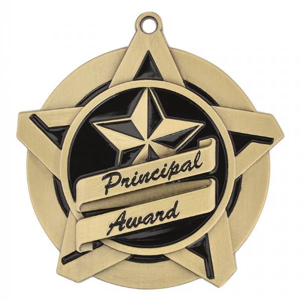 2 1/4" Super Star Series Principal's Award Medal #2