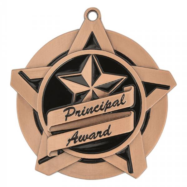 2 1/4" Super Star Series Principal's Award Medal #4