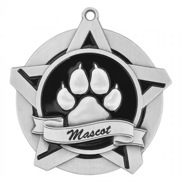 2 1/4" Super Star Series Mascot Medal #3