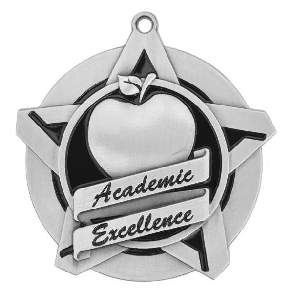 2 1/4" Super Star Series Academic Excellence Medal #3