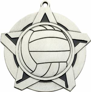 2 1/4" Super Star Series Volleyball Award Medal #3