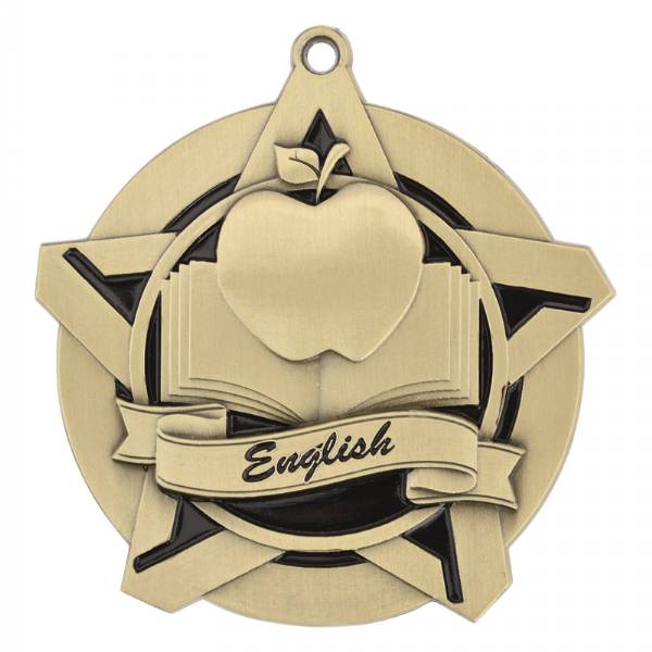2 1/4" Super Star Series English Medal #2